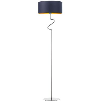 Lampa podłogowa LYSNE Moroni Gold, granatowy ze złotym wnętrzem Lampa podłogowa LYSNE Moroni Gold, granatowy ze złotym wnętrzem