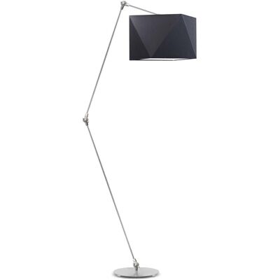 Lampa podłogowa LYSNE Osaka, 60 W, E27, czarna/srebrna, 177x60 cm Lampa podłogowa LYSNE Osaka, 60 W, E27, czarna/srebrna, 177x60 cm