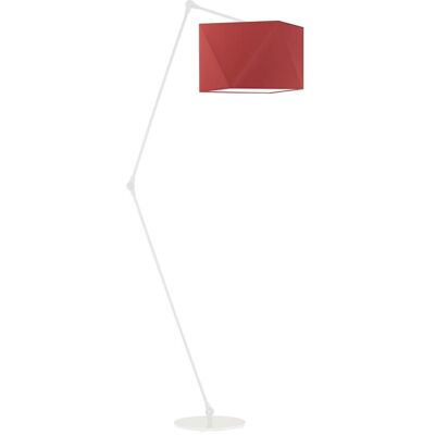 Lampa podłogowa LYSNE Osaka, 60 W, E27, czerwona/biała, 177x60 cm Lampa podłogowa LYSNE Osaka, 60 W, E27, czerwona/biała, 177x60 cm
