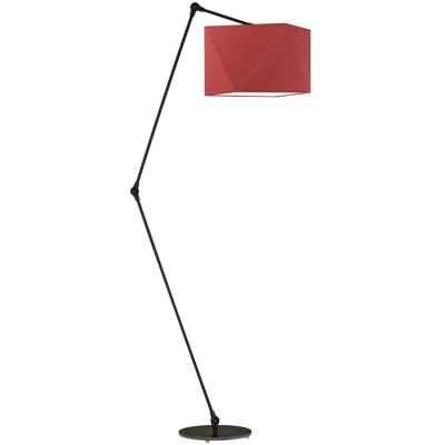 Lampa podłogowa LYSNE Osaka, 60 W, E27, czerwona/czarna, 177x60 cm Lampa podłogowa LYSNE Osaka, 60 W, E27, czerwona/czarna, 177x60 cm