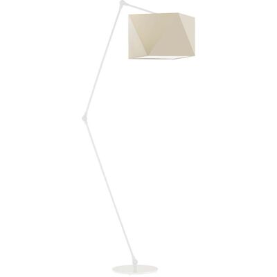 Lampa podłogowa LYSNE Osaka, 60 W, E27, ecru/biała, 177x60 cm Lampa podłogowa LYSNE Osaka, 60 W, E27, ecru/biała, 177x60 cm