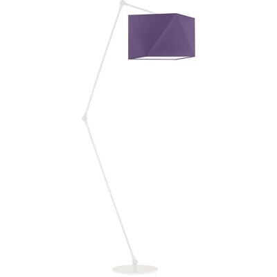 Lampa podłogowa LYSNE Osaka, 60 W, E27, fioletowa/biała, 177x60 cm Lampa podłogowa LYSNE Osaka, 60 W, E27, fioletowa/biała, 177x60 cm
