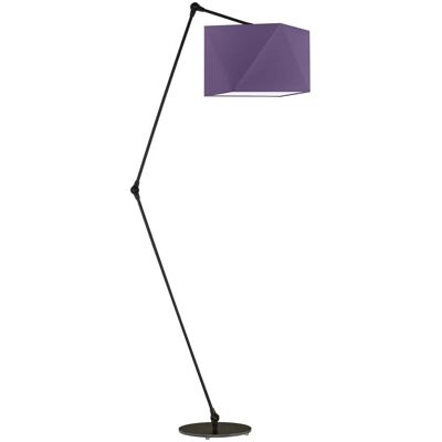 Lampa podłogowa LYSNE Osaka, 60 W, E27, fioletowa/czarna, 177x60 cm Lampa podłogowa LYSNE Osaka, 60 W, E27, fioletowa/czarna, 177x60 cm