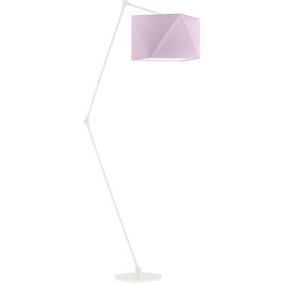 Lampa podłogowa LYSNE Osaka, 60 W, E27, jasnofioletowa/biała, 177x60 cm Lampa podłogowa LYSNE Osaka, 60 W, E27, jasnofioletowa/biała, 177x60 cm