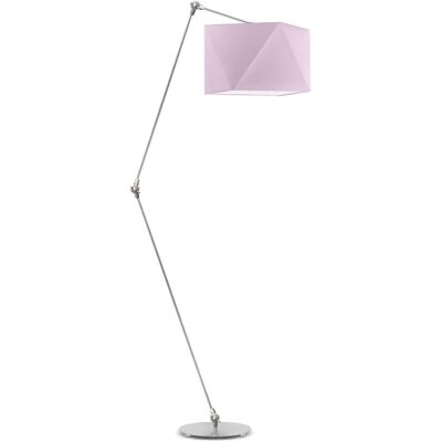 Lampa podłogowa LYSNE Osaka, 60 W, E27, jasnofioletowa/srebrna, 177x60 cm Lampa podłogowa LYSNE Osaka, 60 W, E27, jasnofioletowa/srebrna, 177x60 cm