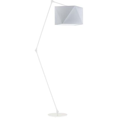 Lampa podłogowa LYSNE Osaka, 60 W, E27, jasnoszara/biała, 177x60 cm Lampa podłogowa LYSNE Osaka, 60 W, E27, jasnoszara/biała, 177x60 cm