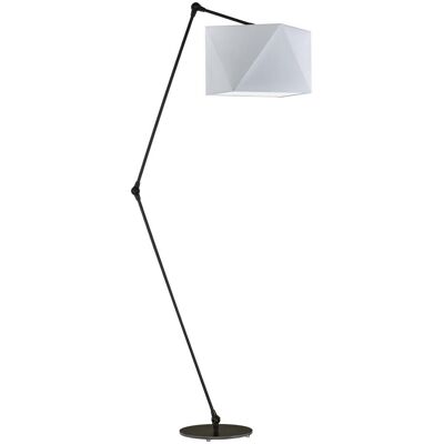 Lampa podłogowa LYSNE Osaka, 60 W, E27, jasnoszara/czarna, 177x60 cm Lampa podłogowa LYSNE Osaka, 60 W, E27, jasnoszara/czarna, 177x60 cm