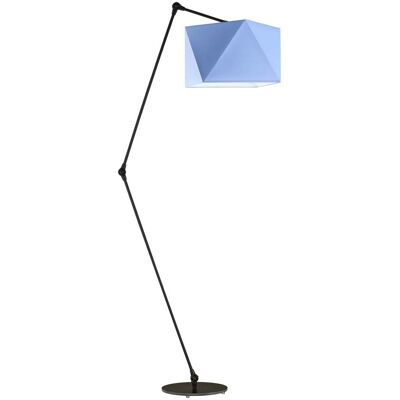 Lampa podłogowa LYSNE Osaka, 60 W, E27, niebieska/czarna, 177x60 cm Lampa podłogowa LYSNE Osaka, 60 W, E27, niebieska/czarna, 177x60 cm
