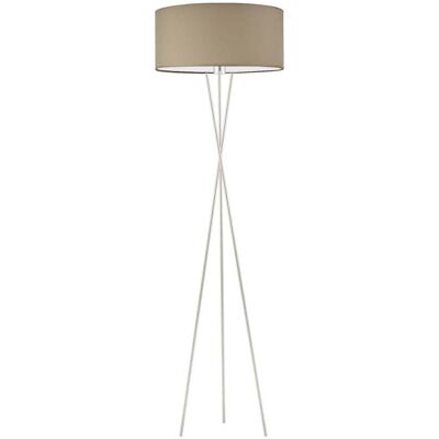 Lampa podłogowa LYSNE Paryż, 60 W, E27, beżowa/srebrna, 160x40 cm Lampa podłogowa LYSNE Paryż, 60 W, E27, beżowa/srebrna, 160x40 cm