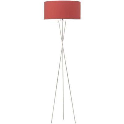 Lampa podłogowa LYSNE Paryż, 60 W, E27, czerwona/srebrna, 160x40 cm Lampa podłogowa LYSNE Paryż, 60 W, E27, czerwona/srebrna, 160x40 cm
