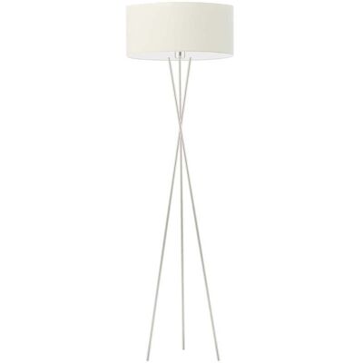 Lampa podłogowa LYSNE Paryż, 60 W, E27, ecru/srebrna, 160x40 cm Lampa podłogowa LYSNE Paryż, 60 W, E27, ecru/srebrna, 160x40 cm