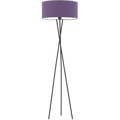 Lampa podłogowa LYSNE Paryż, 60 W, E27, fioletowa/czarna, 160x40 cm Lampa podłogowa LYSNE Paryż, 60 W, E27, fioletowa/czarna, 160x40 cm
