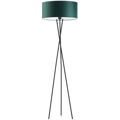 Lampa podłogowa LYSNE Paryż, 60 W, E27, zieleń butelkowa/czarna, 160x40 cm Lampa podłogowa LYSNE Paryż, 60 W, E27, zieleń butelkowa/czarna, 160x40 cm