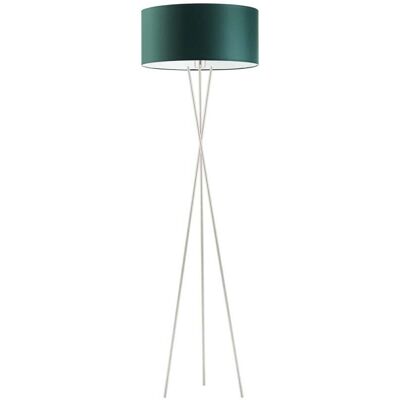 Lampa podłogowa LYSNE Paryż, 60 W, E27, zieleń butelkowa/srebrna, 160x40 cm Lampa podłogowa LYSNE Paryż, 60 W, E27, zieleń butelkowa/srebrna, 160x40 cm