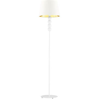 Lampa podłogowa LYSNE Seul Gold, biały ze złotym wnętrzem Lampa podłogowa LYSNE Seul Gold, biały ze złotym wnętrzem