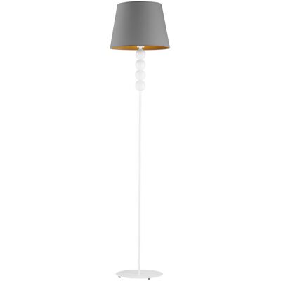 Lampa podłogowa LYSNE Seul Gold, szary stalowy ze złotym wnętrzem Lampa podłogowa LYSNE Seul Gold, szary stalowy ze złotym wnętrzem