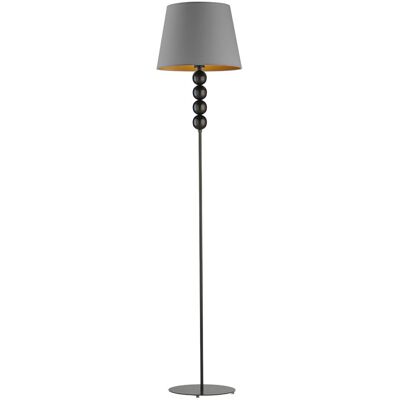 Lampa podłogowa LYSNE Seul Gold, szary stalowy ze złotym wnętrzem Lampa podłogowa LYSNE Seul Gold, szary stalowy ze złotym wnętrzem