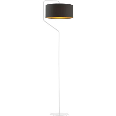 Lampa podłogowa LYSNE Tesallia Gold, czarny ze złotym wnętrzem Lampa podłogowa LYSNE Tesallia Gold, czarny ze złotym wnętrzem