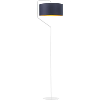 Lampa podłogowa LYSNE Tesallia Gold, granatowy ze złotym wnętrzem Lampa podłogowa LYSNE Tesallia Gold, granatowy ze złotym wnętrzem