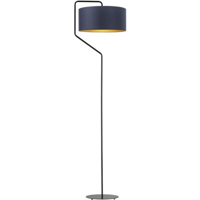 Lampa podłogowa LYSNE Tesallia Gold, granatowy ze złotym wnętrzem Lampa podłogowa LYSNE Tesallia Gold, granatowy ze złotym wnętrzem
