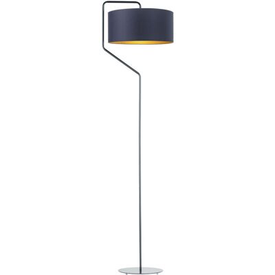Lampa podłogowa LYSNE Tesallia Gold, granatowy ze złotym wnętrzem Lampa podłogowa LYSNE Tesallia Gold, granatowy ze złotym wnętrzem