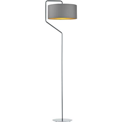 Lampa podłogowa LYSNE Tesallia Gold, szary stalowy ze złotym wnętrzem Lampa podłogowa LYSNE Tesallia Gold, szary stalowy ze złotym wnętrzem