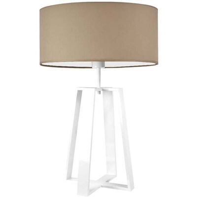 Lampa podłogowa LYSNE Thor, 60 W, E27, beżowa/biała, 61x40 cm Lampa podłogowa LYSNE Thor, 60 W, E27, beżowa/biała, 61x40 cm