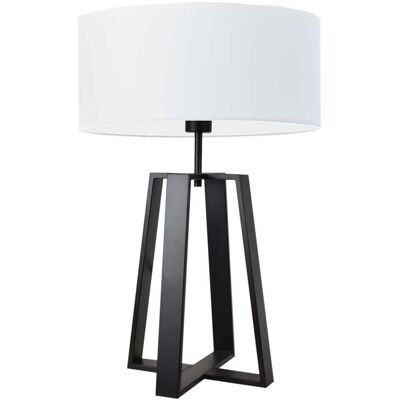 Lampa podłogowa LYSNE Thor, 60 W, E27, biała/czarna, 61x40 cm Lampa podłogowa LYSNE Thor, 60 W, E27, biała/czarna, 61x40 cm