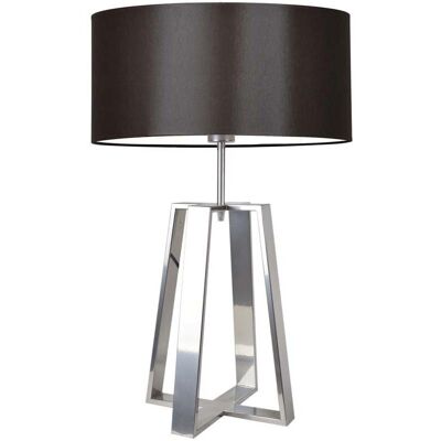 Lampa podłogowa LYSNE Thor, 60 W, E27, brązowa/srebrna, 61x40 cm Lampa podłogowa LYSNE Thor, 60 W, E27, brązowa/srebrna, 61x40 cm