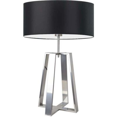 Lampa podłogowa LYSNE Thor, 60 W, E27, czarna/srebrna, 61x40 cm Lampa podłogowa LYSNE Thor, 60 W, E27, czarna/srebrna, 61x40 cm