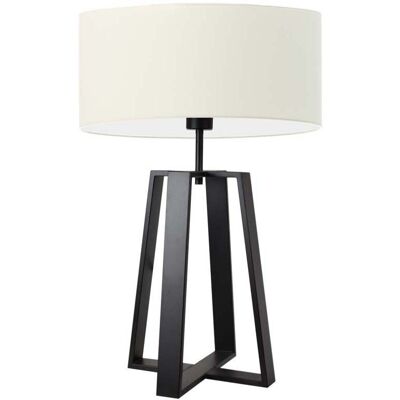 Lampa podłogowa LYSNE Thor, 60 W, E27, ecru/czarna, 61x40 cm Lampa podłogowa LYSNE Thor, 60 W, E27, ecru/czarna, 61x40 cm