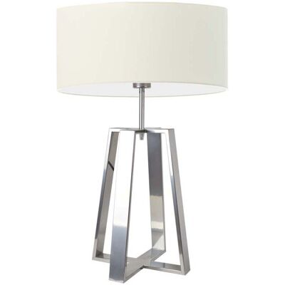 Lampa podłogowa LYSNE Thor, 60 W, E27, ecru/srebrna, 61x40 cm Lampa podłogowa LYSNE Thor, 60 W, E27, ecru/srebrna, 61x40 cm