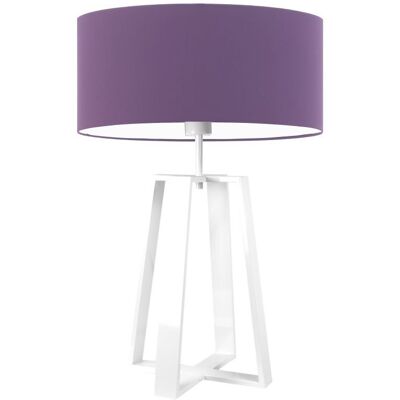 Lampa podłogowa LYSNE Thor, 60 W, E27, fioletowa/biała, 61x40 cm Lampa podłogowa LYSNE Thor, 60 W, E27, fioletowa/biała, 61x40 cm