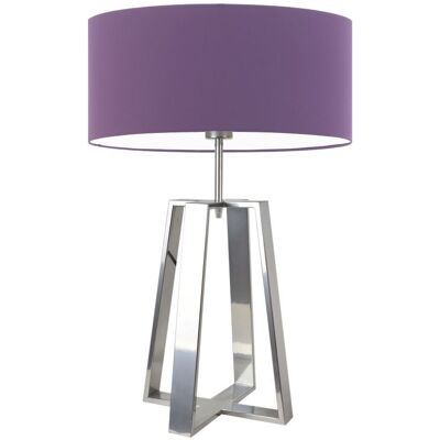 Lampa podłogowa LYSNE Thor, 60 W, E27, fioletowa/srebrna, 61x40 cm Lampa podłogowa LYSNE Thor, 60 W, E27, fioletowa/srebrna, 61x40 cm