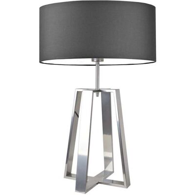 Lampa podłogowa LYSNE Thor, 60 W, E27, grafitowa/srebrna, 61x40 cm Lampa podłogowa LYSNE Thor, 60 W, E27, grafitowa/srebrna, 61x40 cm