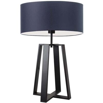 Lampa podłogowa LYSNE Thor, 60 W, E27, granatowa/czarna, 61x40 cm Lampa podłogowa LYSNE Thor, 60 W, E27, granatowa/czarna, 61x40 cm