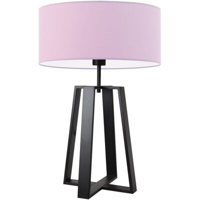 Lampa podłogowa LYSNE Thor, 60 W, E27, jasnofioletowa/czarna, 61x40 cm Lampa podłogowa LYSNE Thor, 60 W, E27, jasnofioletowa/czarna, 61x40 cm