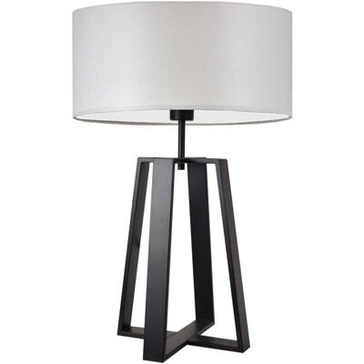 Lampa podłogowa LYSNE Thor, 60 W, E27, jasnoszara/czarna, 61x40 cm Lampa podłogowa LYSNE Thor, 60 W, E27, jasnoszara/czarna, 61x40 cm