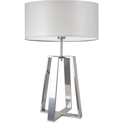 Lampa podłogowa LYSNE Thor, 60 W, E27, jasnoszara/srebrna, 61x40 cm Lampa podłogowa LYSNE Thor, 60 W, E27, jasnoszara/srebrna, 61x40 cm