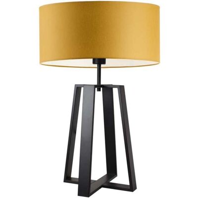 Lampa podłogowa LYSNE Thor, 60 W, E27, musztardowa/czarna, 61x40 cm Lampa podłogowa LYSNE Thor, 60 W, E27, musztardowa/czarna, 61x40 cm