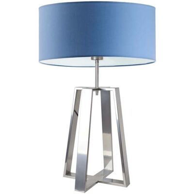 Lampa podłogowa LYSNE Thor, 60 W, E27, niebieska/srebrna, 61x40 cm Lampa podłogowa LYSNE Thor, 60 W, E27, niebieska/srebrna, 61x40 cm