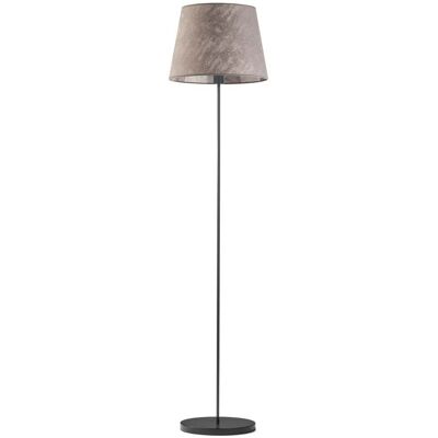 Lampa podłogowa LYSNE Vasto, 60 W, E27, beton/czarna, 162,5x37 cm Lampa podłogowa LYSNE Vasto, 60 W, E27, beton/czarna, 162,5x37 cm