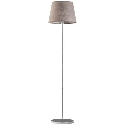 Lampa podłogowa LYSNE Vasto, 60 W, E27, beton/srebrna, 162,5x37 cm Lampa podłogowa LYSNE Vasto, 60 W, E27, beton/srebrna, 162,5x37 cm