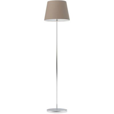 Lampa podłogowa LYSNE Vasto, 60 W, E27, beżowa/chrom, 162,5x37 cm Lampa podłogowa LYSNE Vasto, 60 W, E27, beżowa/chrom, 162,5x37 cm