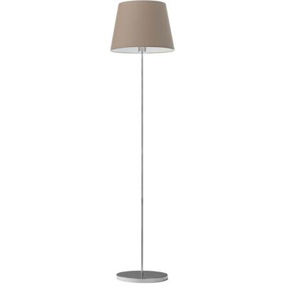 Lampa podłogowa LYSNE Vasto, 60 W, E27, beżowa/srebrna, 162,5x37 cm Lampa podłogowa LYSNE Vasto, 60 W, E27, beżowa/srebrna, 162,5x37 cm