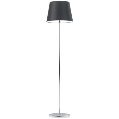 Lampa podłogowa LYSNE Vasto, 60 W, E27, czarna/chrom, 162,5x37 cm Lampa podłogowa LYSNE Vasto, 60 W, E27, czarna/chrom, 162,5x37 cm