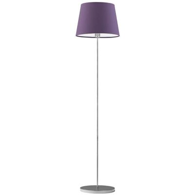 Lampa podłogowa LYSNE Vasto, 60 W, E27, fioletowa/srebrna, 162,5x37 cm Lampa podłogowa LYSNE Vasto, 60 W, E27, fioletowa/srebrna, 162,5x37 cm