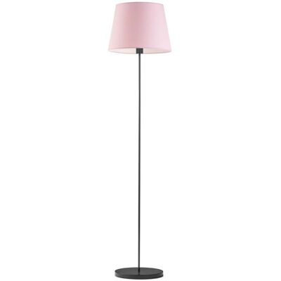Lampa podłogowa LYSNE Vasto, 60 W, E27, jasnoróżowa/czarna, 162,5x37 cm Lampa podłogowa LYSNE Vasto, 60 W, E27, jasnoróżowa/czarna, 162,5x37 cm