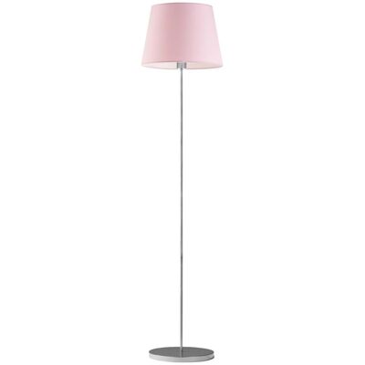 Lampa podłogowa LYSNE Vasto, 60 W, E27, jasnoróżowa/srebrna, 162,5x37 cm Lampa podłogowa LYSNE Vasto, 60 W, E27, jasnoróżowa/srebrna, 162,5x37 cm
