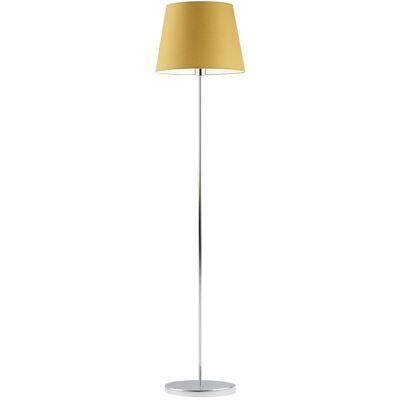 Lampa podłogowa LYSNE Vasto, 60 W, E27, musztardowa/chrom, 162,5x37 cm Lampa podłogowa LYSNE Vasto, 60 W, E27, musztardowa/chrom, 162,5x37 cm